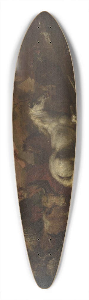 Sinibaldo Scorza - In front of Noahs Ark 39.3 inch art pintail longboard deck