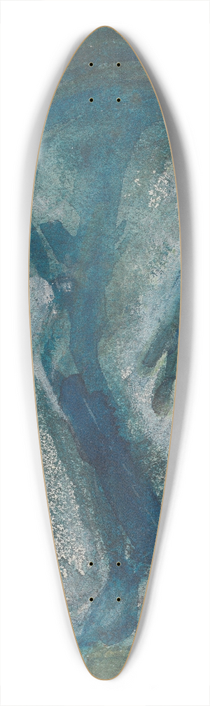 Sir Edward Coley Burne-Jones - A kneeling figure 39.3 inch art pintail longboard deck