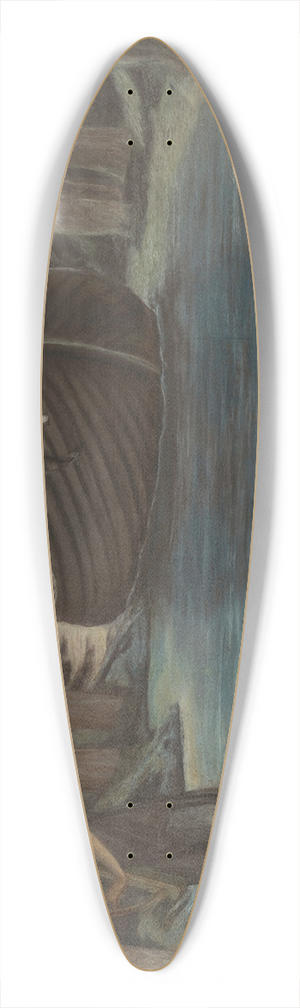 Sir Edward Coley Burne-Jones - The Sirens (Composition Study) 39.3 inch art pintail longboard deck