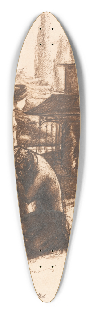 Sir John Everett Millais - Accepted 39.3 inch art pintail longboard deck