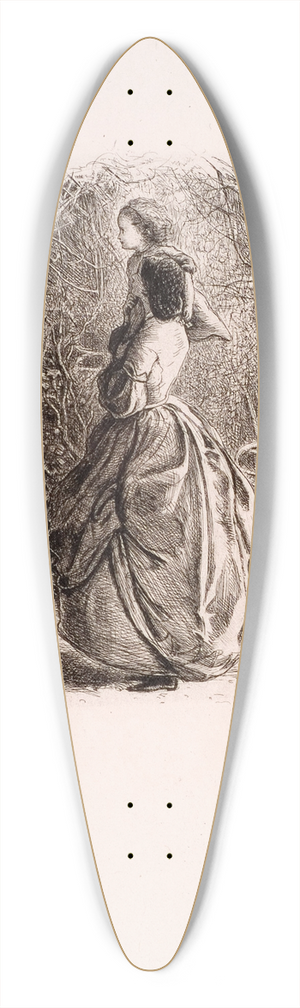 Sir John Everett Millais - Happy Springtime 39.3 inch art pintail longboard deck