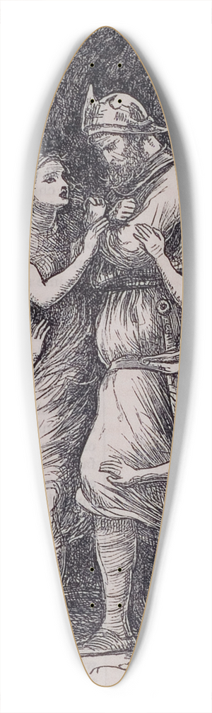 Sir John Everett Millais - Tannhauser 39.3 inch art pintail longboard deck