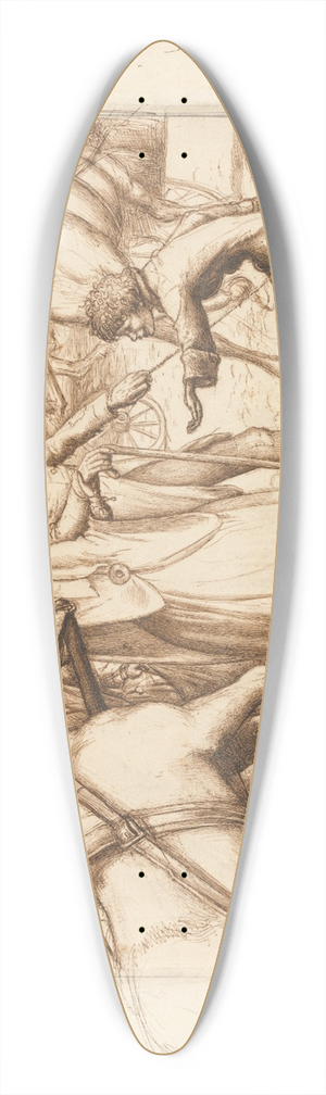 Sir John Everett Millais - The Blind Man 39.3 inch art pintail longboard deck