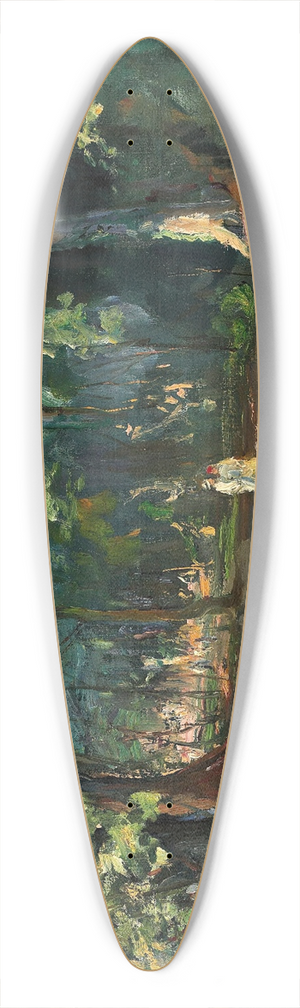 Sir John Lavery - The path by the river, Maidenhead 39.3 inch art pintail longboard deck