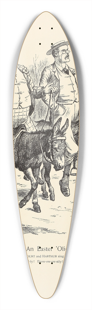 Sir John Tenniel - An Easter Oliday 39.3 inch art pintail longboard deck