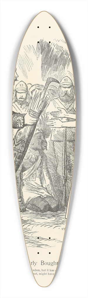 Sir John Tenniel - Dearly Bought 39.3 inch art pintail longboard deck