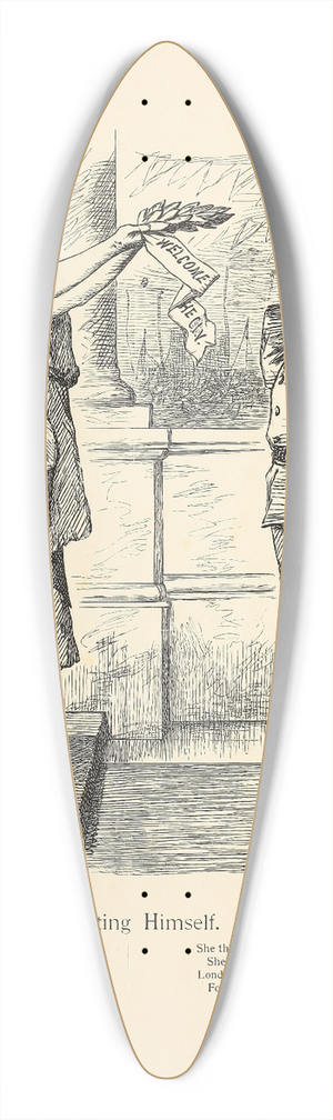 Sir John Tenniel - Reporting Himself 39.3 inch art pintail longboard deck