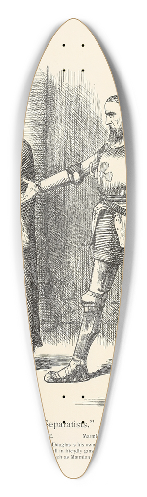 Sir John Tenniel - Separatists 39.3 inch art pintail longboard deck