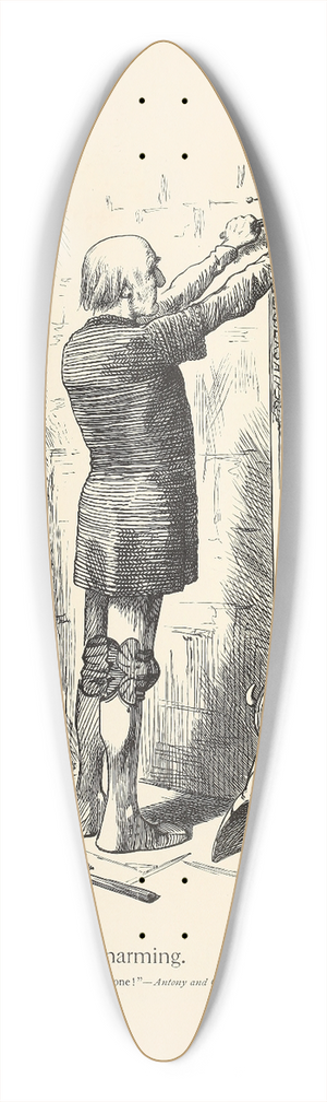 Sir John Tenniel - Unarming 39.3 inch art pintail longboard deck