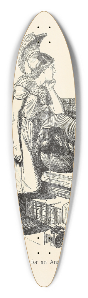 Sir John Tenniel - Waiting for an Answer 39.3 inch art pintail longboard deck