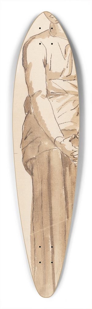 Sir Joshua Reynolds - Standing Woman with Folded Hands 39.3 inch art pintail longboard deck