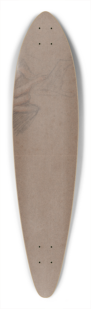 Sir Peter Lely - Drawings of Hands 39.3 inch art pintail longboard deck