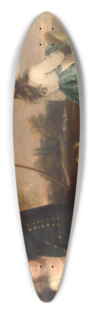 Sir William Beechey - The Oddie Children 39.3 inch art pintail longboard deck
