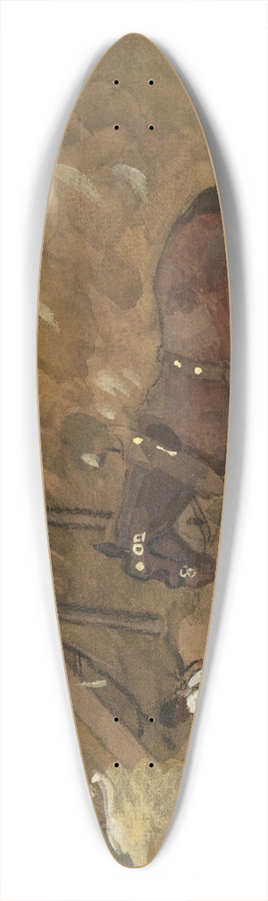 Sir William Eden - Study 39.3 inch art pintail longboard deck