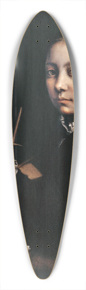 Sofonisba Anguissola - Self-portrait at the easel 39.3 inch art pintail longboard deck