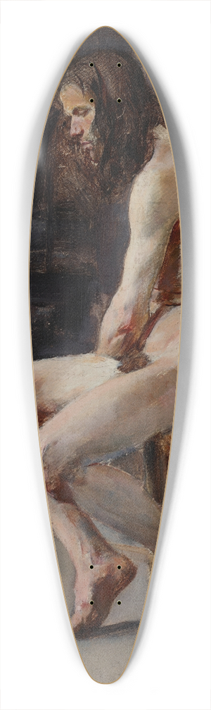 Stanisaw Dbicki - Male Nude 39.3 inch art pintail longboard deck