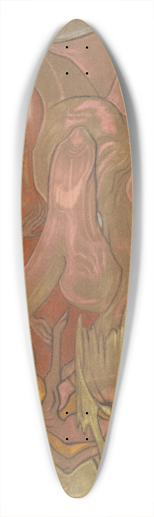 Stanisaw Ignacy Witkiewicz - Composition 39.3 inch art pintail longboard deck