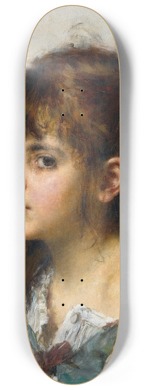 Alexei Harlamoff - Portrait Of A Young Girl 8.25 inch art skate deck