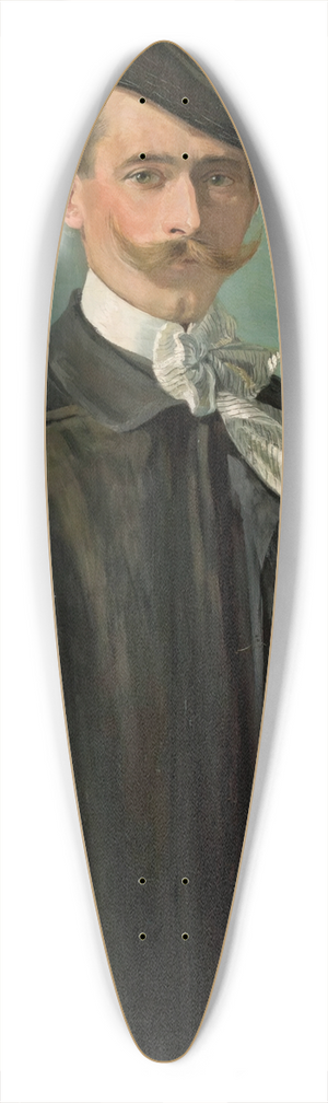 Stanisaw Jarocki - Self-portrait 39.3 inch art pintail longboard deck