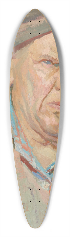 Stanisaw Kamocki - Self-Portrait 39.3 inch art pintail longboard deck