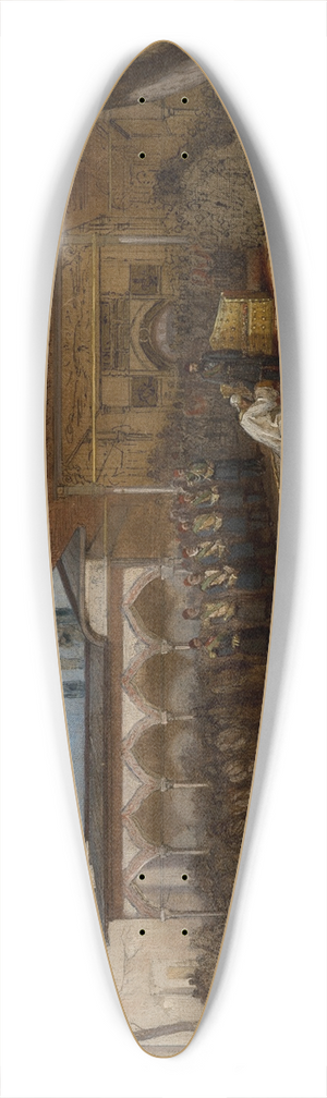 Stanisaw von Chlebowski - Scene with the Sultan 39.3 inch art pintail longboard deck