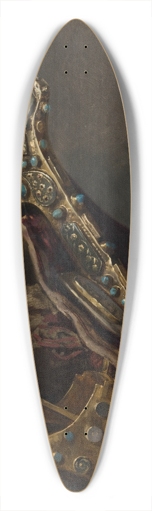 Stanisaw von Chlebowski - Study of Stirrups and a Saddle 39.3 inch art pintail longboard deck