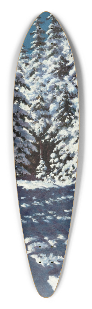 Stanisaw Witkiewicz - Forest 39.3 inch art pintail longboard deck