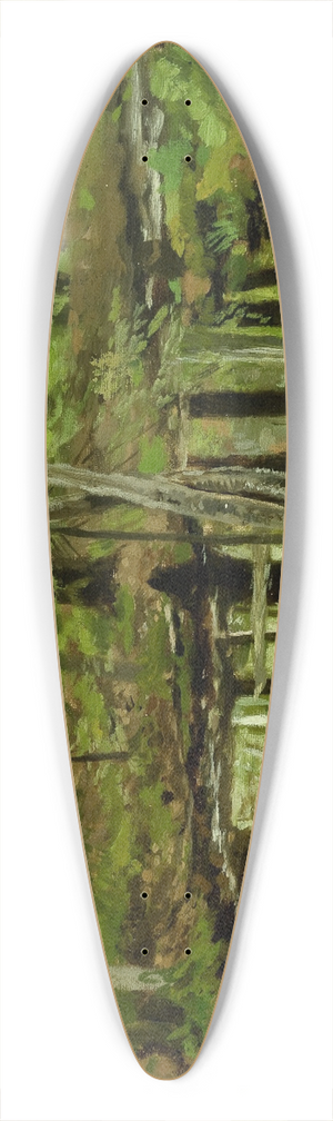 Stanisaw Witkiewicz - Forest Wilderness 39.3 inch art pintail longboard deck