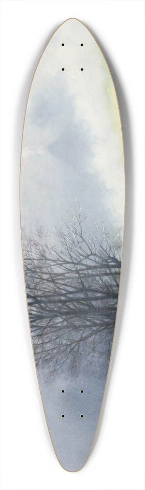 Stanisaw Witkiewicz - Spring Mist 39.3 inch art pintail longboard deck