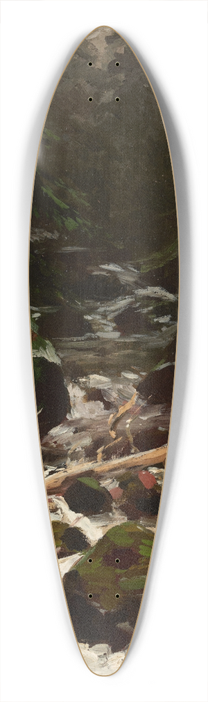 Stanisaw Witkiewicz - Stream in the Forest 39.3 inch art pintail longboard deck