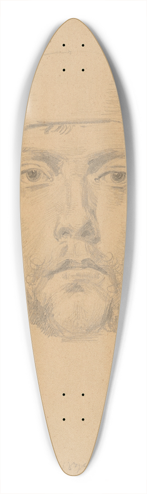 Stanisaw Wyspiaski - Autoportret 39.3 inch art pintail longboard deck