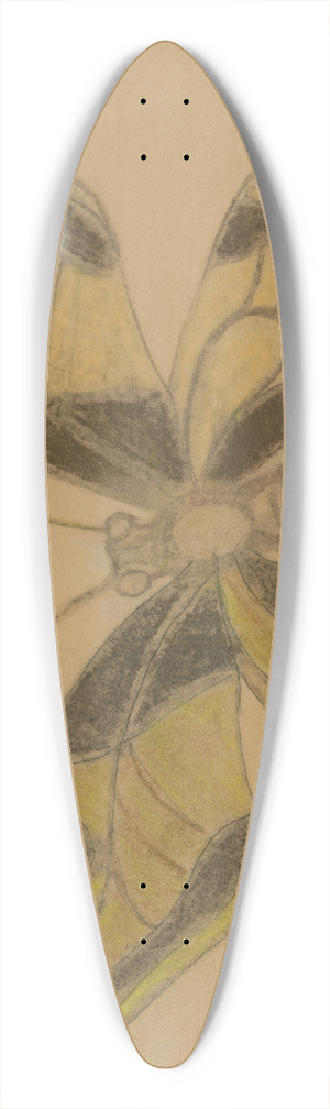 Stanisaw Wyspiaski - Butterfly (Old World Swallowtail) 39.3 inch art pintail longboard deck