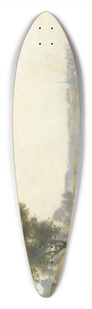 Stanislas Lpine - Ivry-Sur-Seine. Le Confluent Avec La Marne 39.3 inch art pintail longboard deck