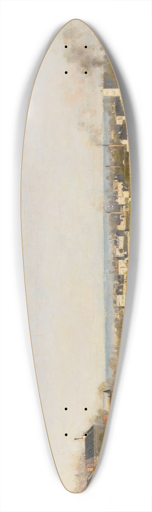 Stanislas Lpine - La Seine Devant Saint-Denis 39.3 inch art pintail longboard deck