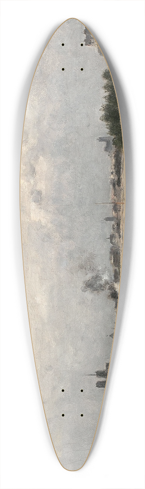 Stanislas Lpine - Le pont dAusterlitz au quai de la Rape, Paris 39.3 inch art pintail longboard deck