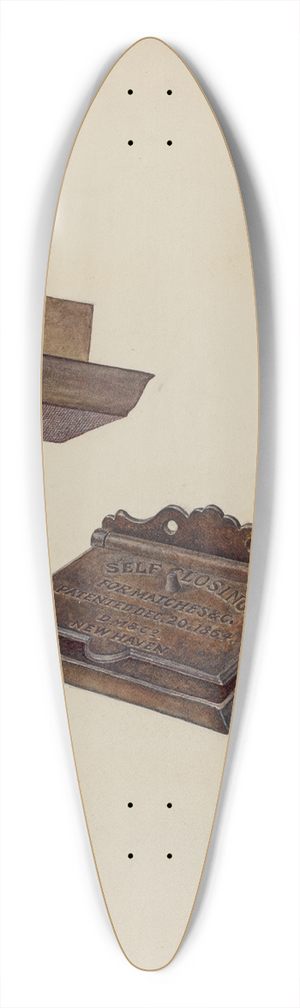 Stanley Mazur - Iron Match Safe 39.3 inch art pintail longboard deck