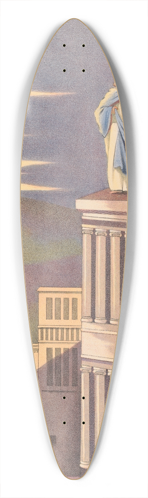 Stecher Litho. Co - Jesus Tempted 39.3 inch art pintail longboard deck