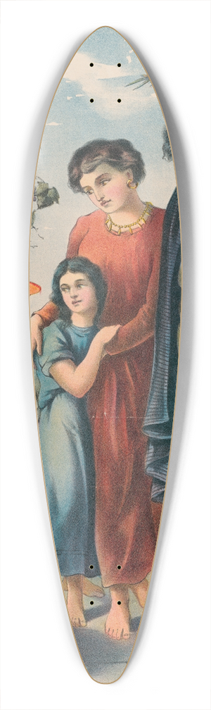 Stecher Litho. Co - The Passover 39.3 inch art pintail longboard deck