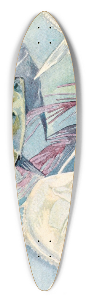 Stephen Haweis - Moonfishes 39.3 inch art pintail longboard deck