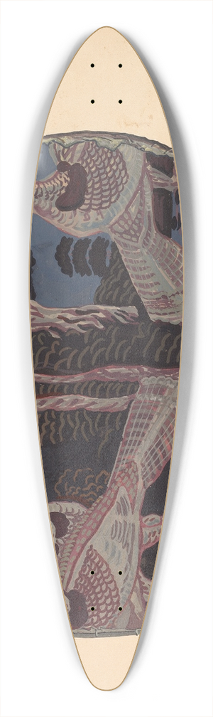 Stewart Wheeler - Bandbox Cover 39.3 inch art pintail longboard deck