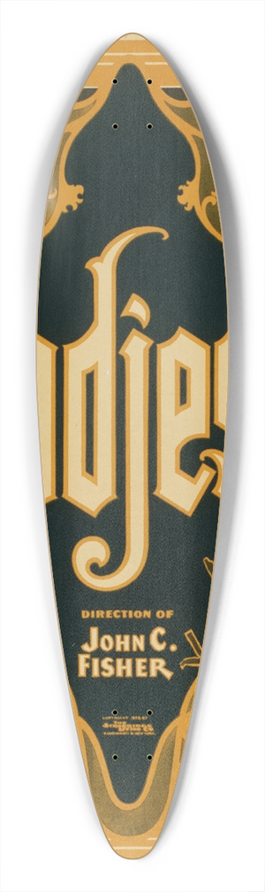 Strobridge and Co - Modjeska 39.3 inch art pintail longboard deck