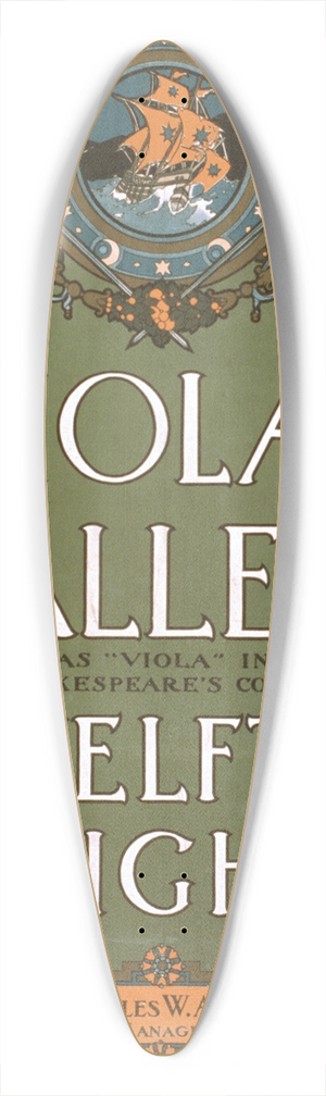 Strobridge and Co - Viola 39.3 inch art pintail longboard deck