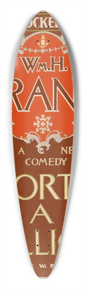 Strobridge and Co - Worth a million 39.3 inch art pintail longboard deck