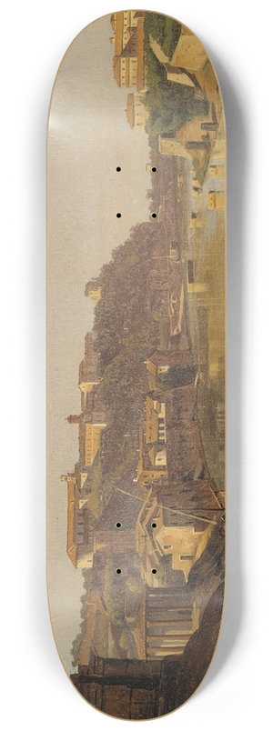 Gustaf Sderberg - View over the Tiber to the Aventine, Rome 8.25 inch art skate deck Gustaf Sderberg - View over the Tiber to the Aventine, Rome 8.25 inch art skate deck