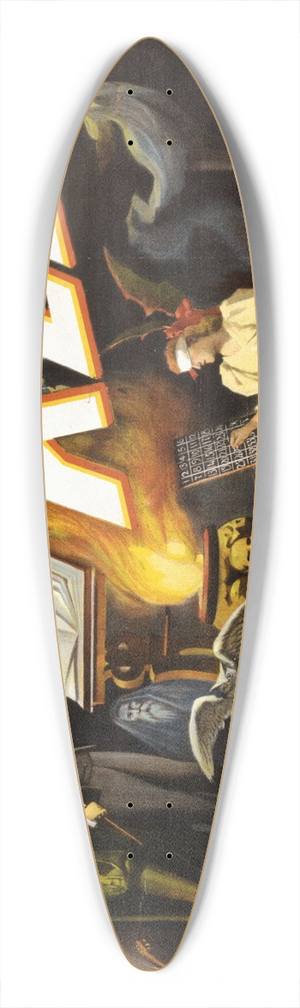 Strobridge & Co. Lith. - Kellar 39.3 inch art pintail longboard deck