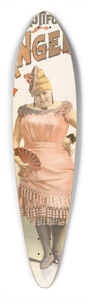 Strobridge & Co. Lith. - Rices beautiful Evangeline 39.3 inch art pintail longboard deck