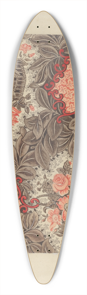 Suzanne Roy - Chintz 39.3 inch art pintail longboard deck