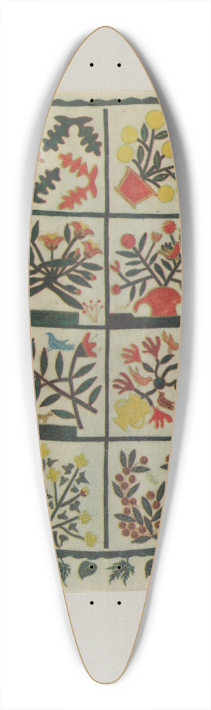 Suzanne Roy - Quilt 39.3 inch art pintail longboard deck