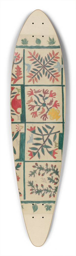 Suzanne Roy - Quilt Top 39.3 inch art pintail longboard deck