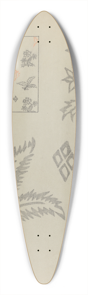 Suzanne Roy - Textile 39.3 inch art pintail longboard deck
